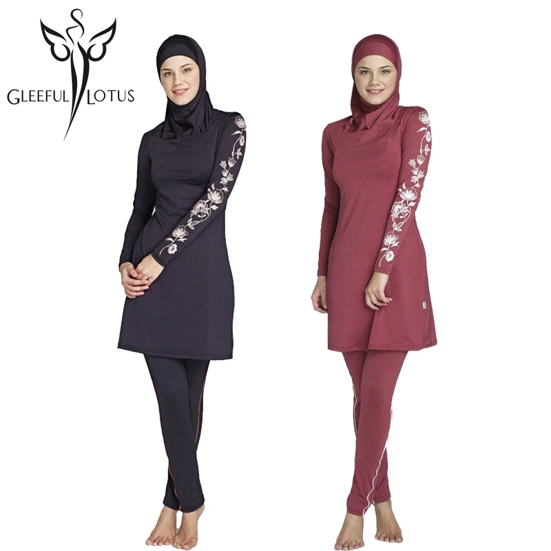 modest font b swimsuits b font Full islamic swimwear Women font b muslim b font bathing