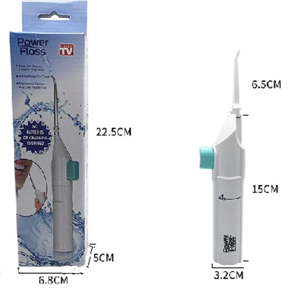 Портативный Размеры Ирригатор для полости рта стоматологических струи воды, Палочки чистка зубов Flusher пневматических очистки
