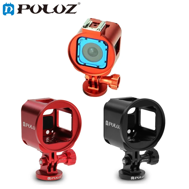 

PULUZ Housing Shell Aluminum Alloy Protective Cage W/ Metal Wrench Lens Cap Screw Tripod Adapter for GoPro HERO4 HERO 4 Session