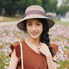 INMAN, женская, женская, универсальная, японская, складная, сладкий, свежий стиль, женская соломенная шляпа от солнца