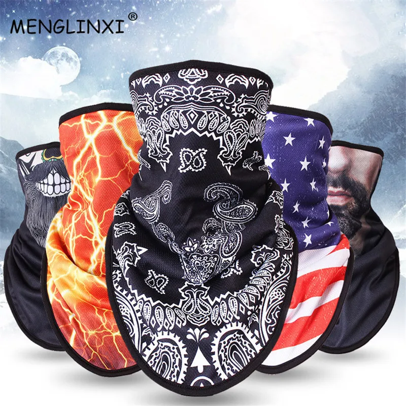 

2019 New Winter Scarf Men Fashion Windproof Ski Face Mask Women Thickened Warm Fleece Scarf Outdoor Bike Motorcycle Scarf Hats