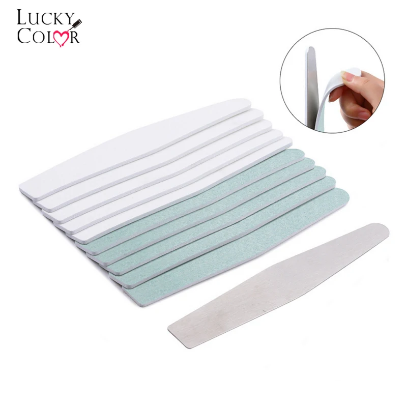 

1Pack Double-sided Replaceable Nail Sands Bar Stainless Steel Sanding Strip Nail Tools Polishing Nails Art Cuticle Remover Tool