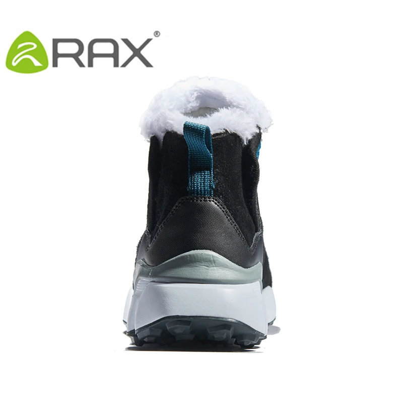 Мужские уличные ботинки RAX, зимние дышащие ботинки из кожи и флиса для пеших прогулок, 2020 Мужские уличные ботинки RAX, зимние дышащие ботинки из кожи и флиса для пеших прогулок, 2020