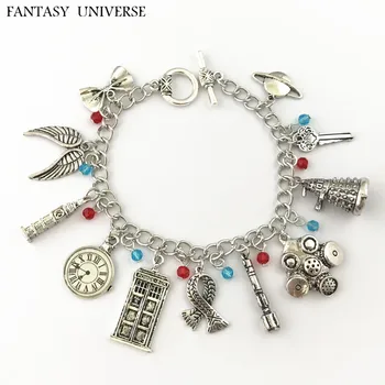 

FANTASY UNIVERSE Free shipping 20pc a lot Doctor Who charm Bracelet ALLAA02