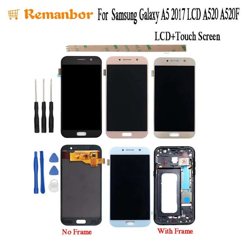 Remanbor For Samsung Galaxy A5 2017 A520 A520F LCD Display And Touch