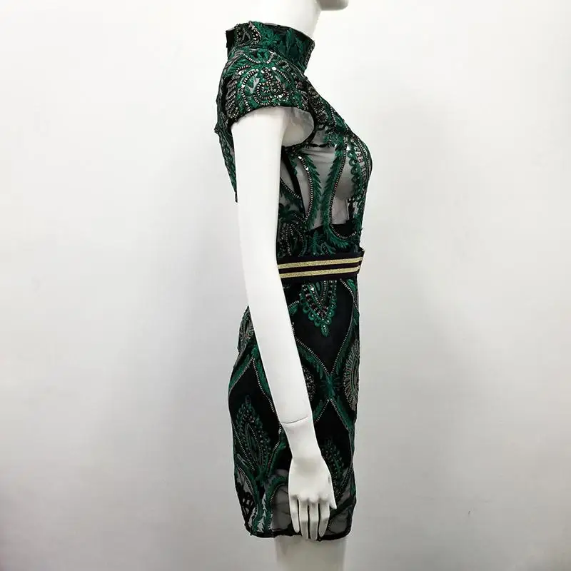 High-Quality-Sexy-Short-Sleeve-Green-Women-Summer-Dress-2018-Elegant-Mini-Celebrity-Party-Dresses (1)