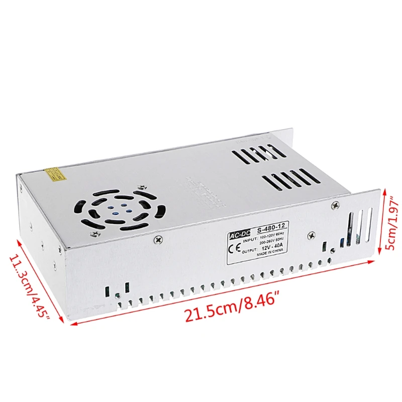 AC 100 260V To DC 12V 40A 480W