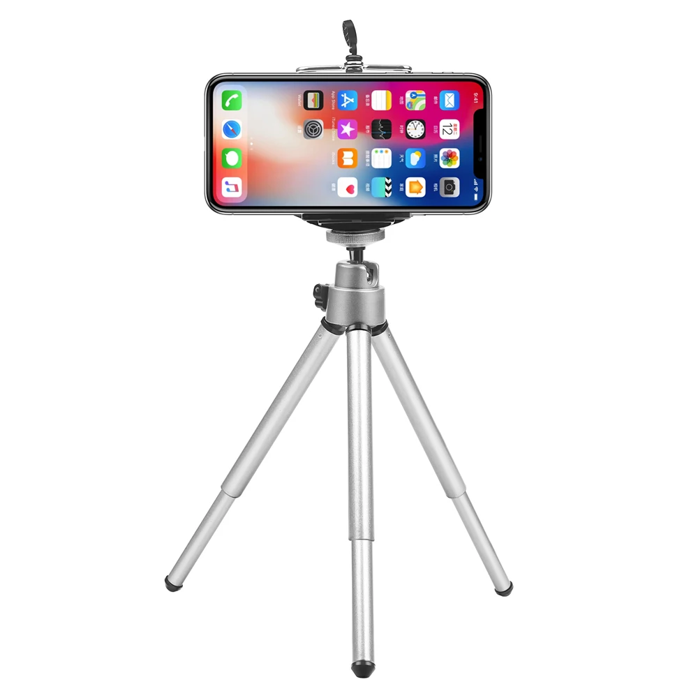 Съемка Мини Гибкий штатив для iPhone 11 Pr XR 8 Samsung Xiaomi Huawei сотовый телефон с зажимом