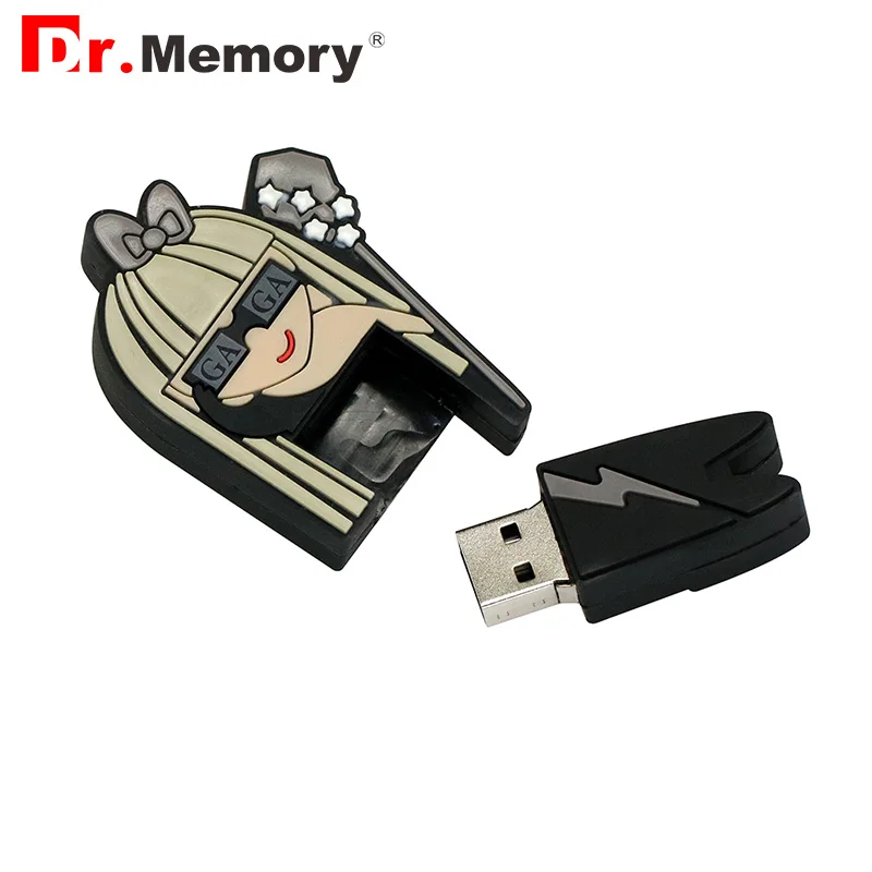 Элегантная женская модель GaGa, флеш-накопитель, 64 ГБ, флеш-диск USB 2,0, 4 ГБ, 8 ГБ, 16 ГБ, 32 ГБ, карта памяти, персональный флеш-накопитель, креативный подарок