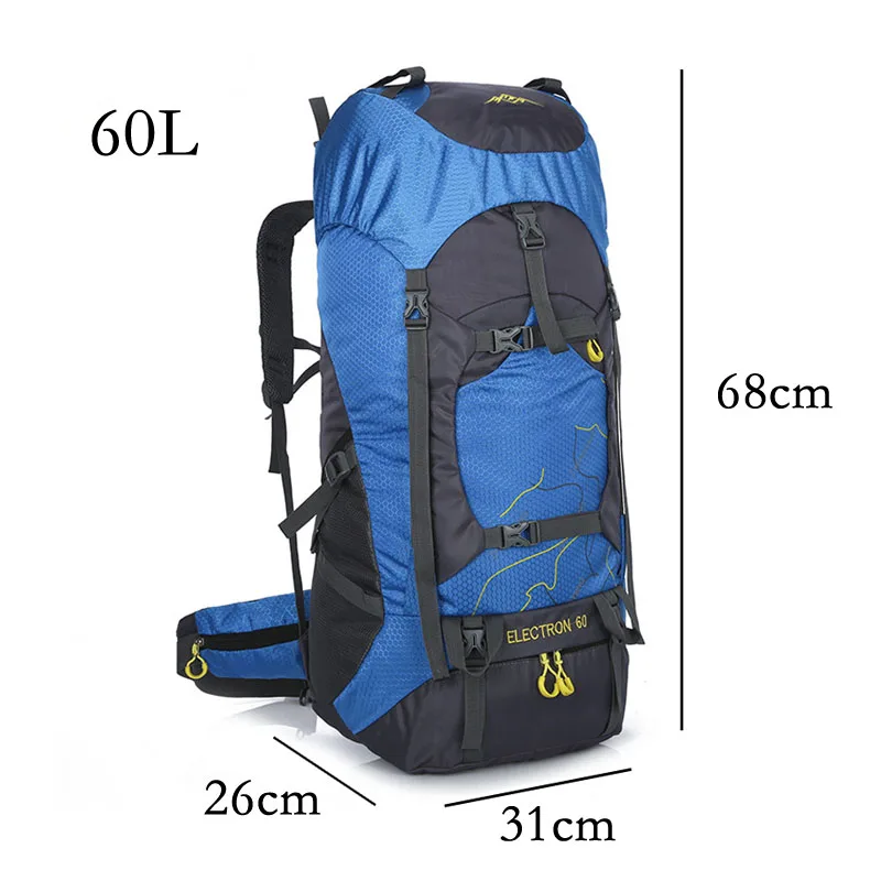60л рюкзаки для отдыха на природе, походная спортивная сумка, водонепроницаемый рюкзак, горный треккинг, альпинизм, Велоспорт, рюкзак, дорожная сумка