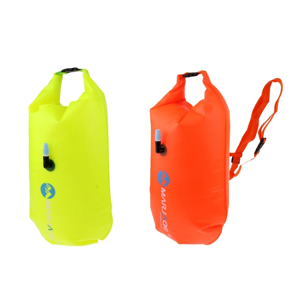 High Quality PVC Swim Buoy Dry Bag with Adjustable Waist Strap for Open