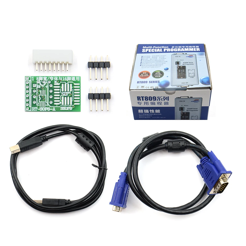 Sinstar оригинальный RT809F серийный ISP программист VGA LCD с RT SOP8 A простой адаптер