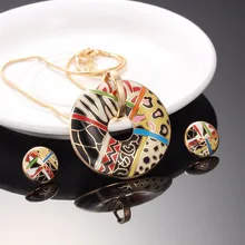 R& X Новинка, винтажное длинное ожерелье, аксессуары, Золотая цепочка, свадебное платье, серьги, ожерелья и подвески, эмалированный ювелирный набор