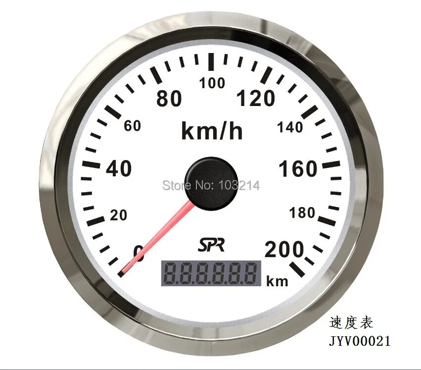 85 мм белый spr GPS Спидометр 0-200 км/ч для автомобиля, грузовик(jyv00021