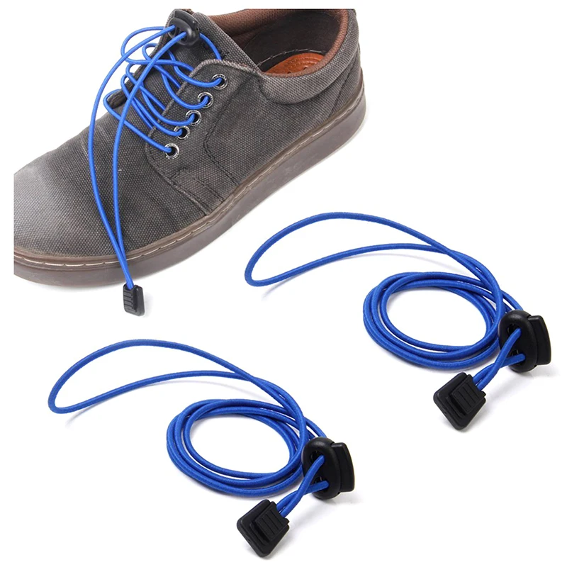

1 pair Elastic Laces Easy Fixation for Sports (Blue)