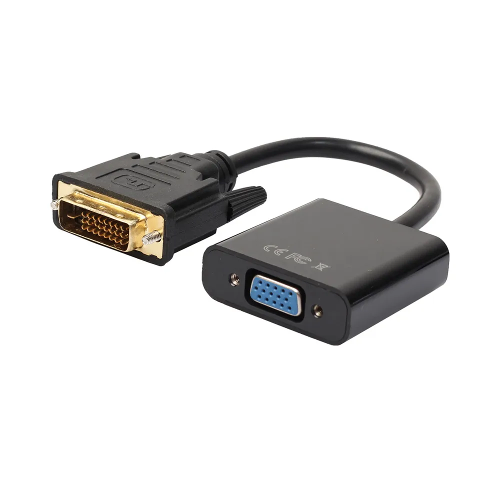 Новый DVI D 24 + 1 контактный разъем для VGA 15Pin женский активный кабель адаптер