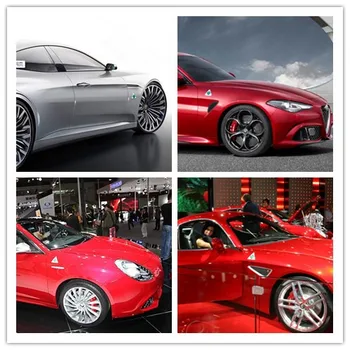 

3pcs Alfa Romeo quatrefoil green delta for Alfa 147 156 166 159 Giulietta Giulia Spider GT Car Side Fender Emblem Badge Sticker