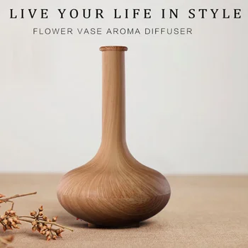 

160ml Aroma Essential Oil Diffuser Ultrasonic Air Humidifier aromatherapy Diffuser with 7 color vase for home furnishings