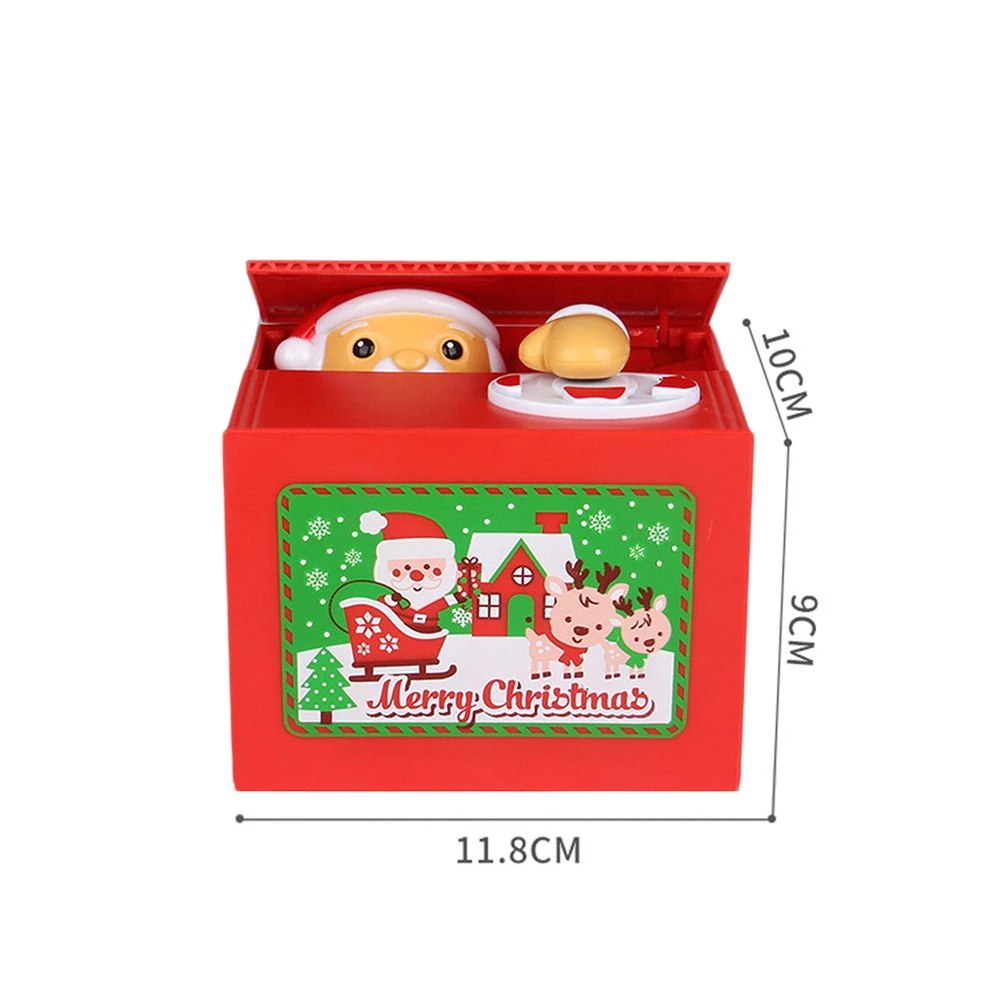 Милые ролевые игры деньги банковские игрушки кража монета Санта Клаус Копилка может Идеальный Рождественский подарок