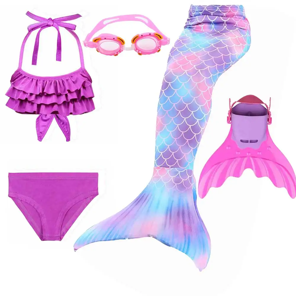 Mermaid Custume for Girls Walkabe And Swimmable Sparkle Mermaid Tail ...