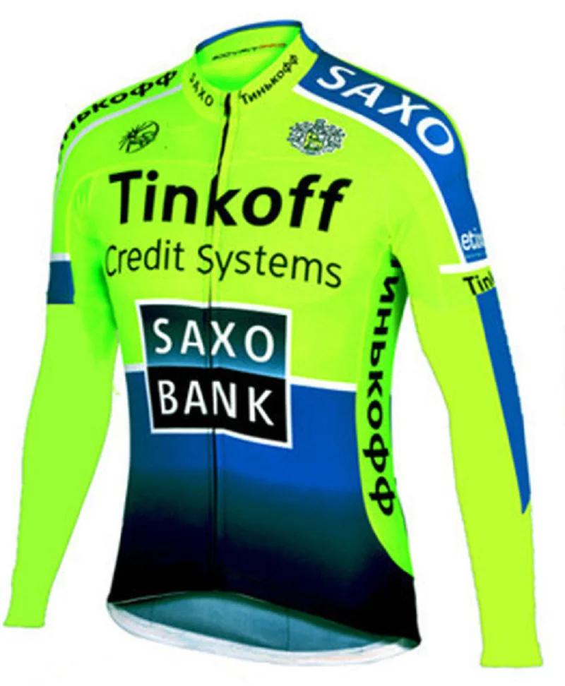 

2019 New Tinkoff Pro Cycling Jersey Long Sleeve Ropa Ciclismo Team Autumn Bike Clothing Bicycle Shirt Maillot MTB Clothes Jacket