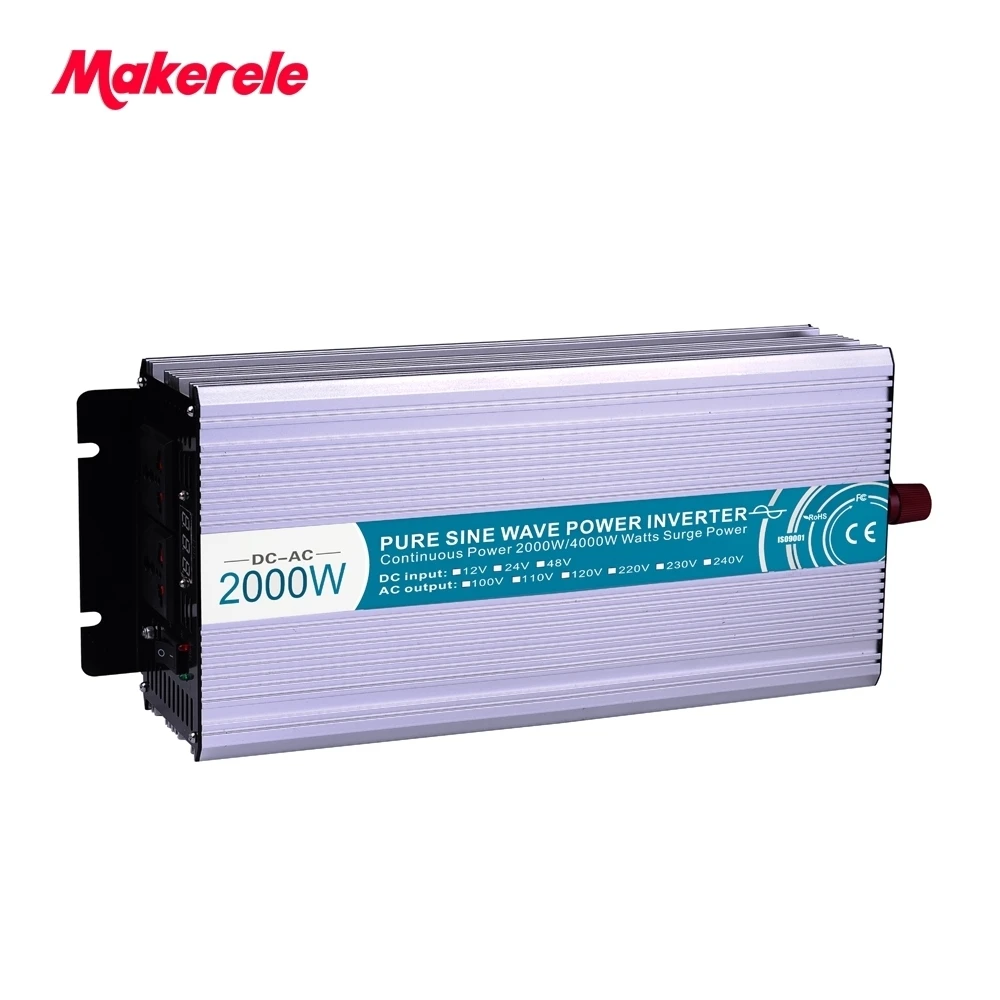 

inverter 12v 110v us 2000w small size power pure sine wave type off grid type made in China MKP2000-121B