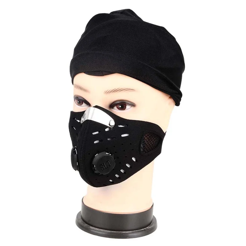 Открытый Анти-пыль Велоспорт маска для лица-загрязнения воздушный фильтр дышащий велосипед бейсболка для езды и походов маски для лица