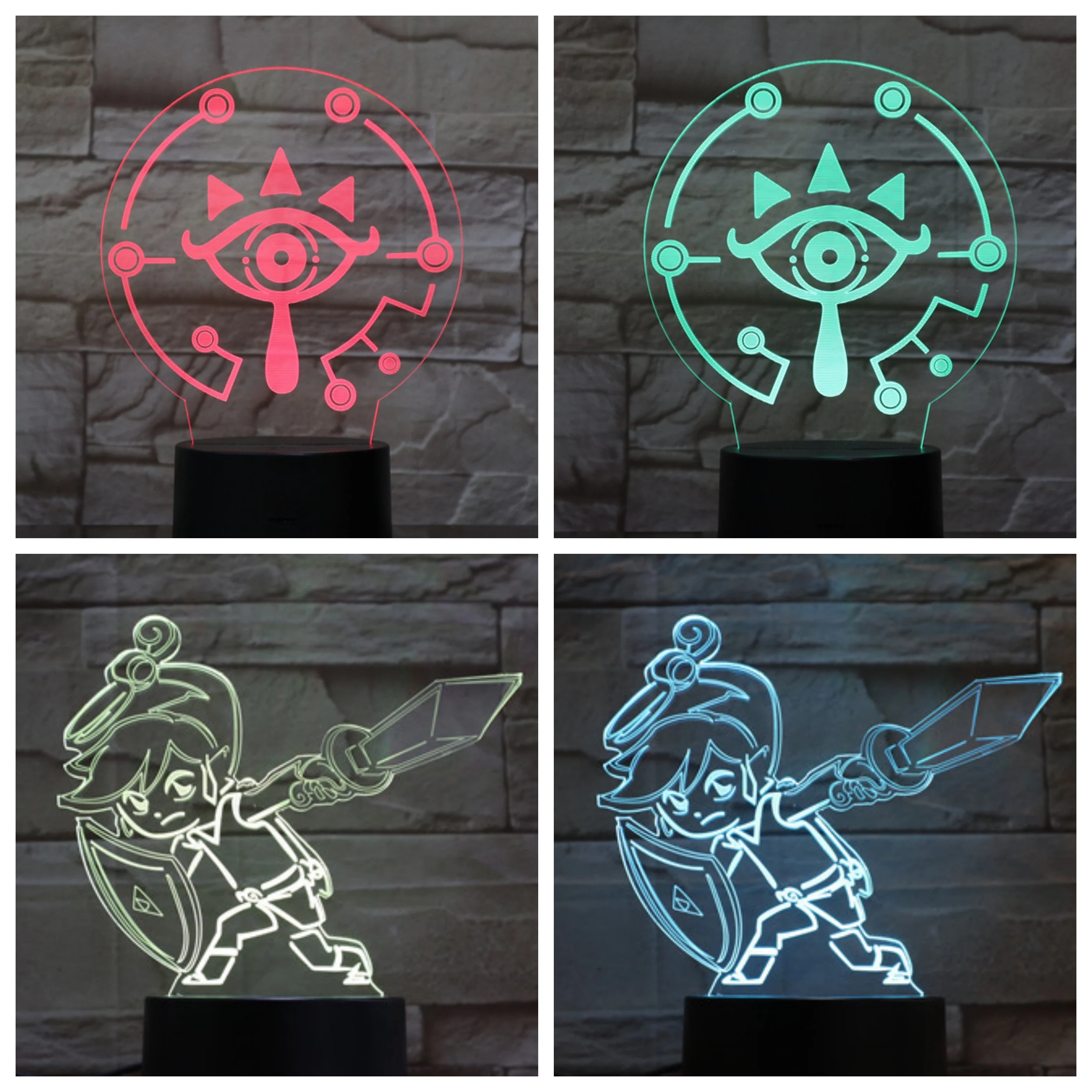 

The Legend of Zelda Table Lamp Bedroom USB Touch Sensor RGB Child Kids Gift Cartoon Toys Game Breath of the Wild LED Night Light