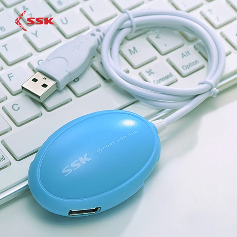 

SSK SHU017 Usb 2.0 Four Port Usb2.0 Hub Deconcentrator Notebook Computer Fraxel Converter Extender