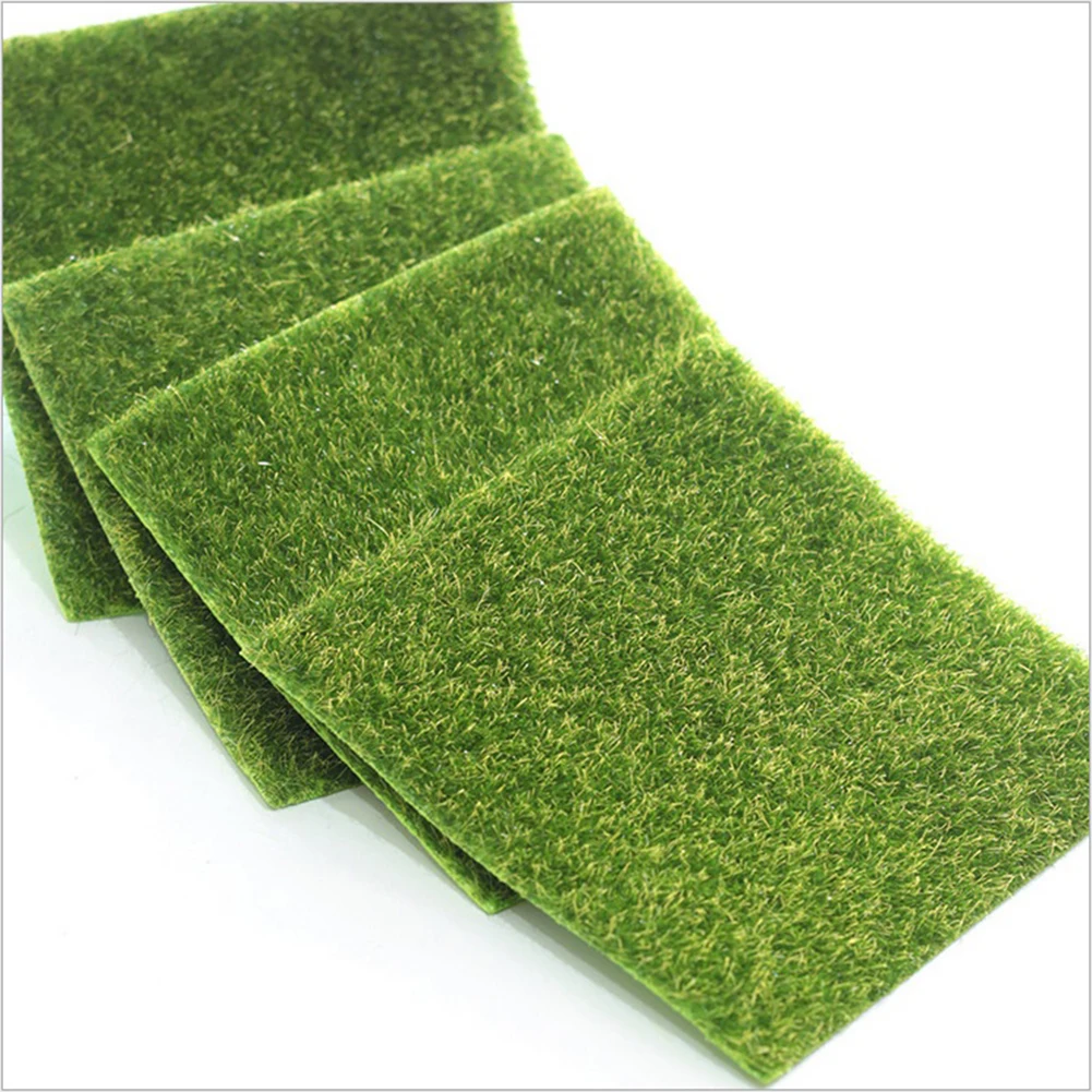 

Artificial Grass Mat Green Artificial Lawns Turf Carpets Fake Sod Home Garden Moss For Home Floor Wedding Decoration