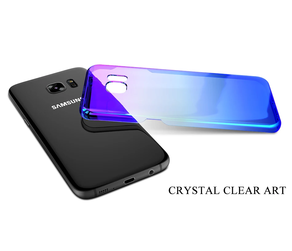 FLOVEME Plating Case For Samsung Galaxy S7 Edge S6 S6 Edge Gradient Color Ultra Thin Hard PC Protective Cover For Galaxy S8 Plus_04
