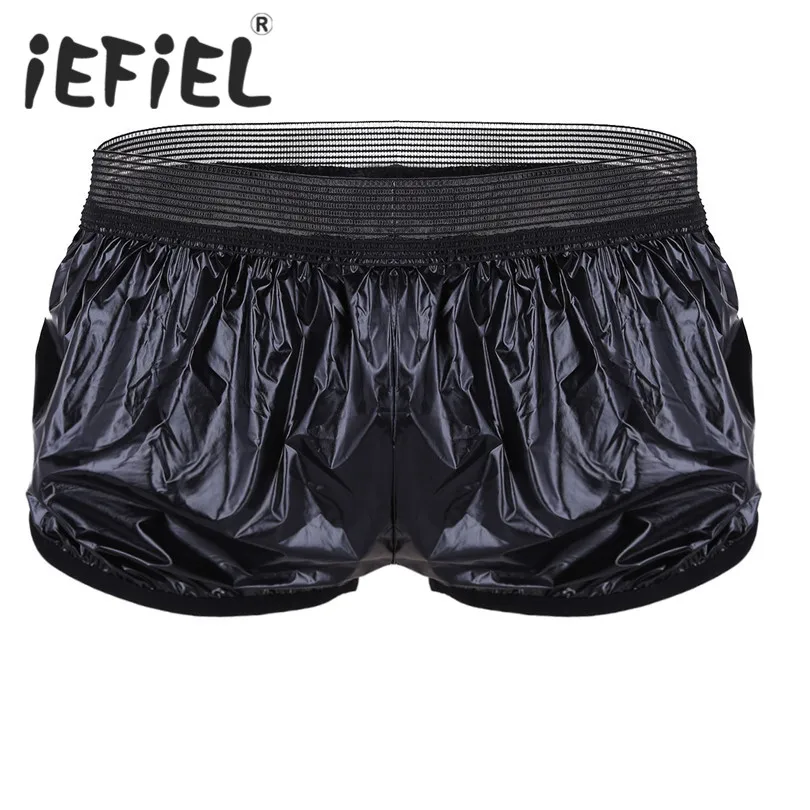 New Arrival Female Women Girl Lace Hem Shiny Pumpkin Pants Bloomers Cute Security Short Pants Bedtime Sleepwear Shorts Underwear sheer panties