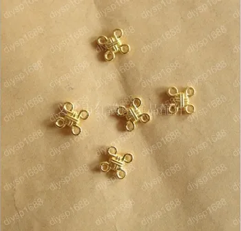 

A2113 Free Shipping! 100pcs/lot 10*10mm golden The Chinese knot pendant and Necklace Fashion Jewelry Clothing Accessories
