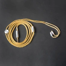 OKCSC 2,5 м/3,5 мм разъем MMCX Сменные кабели Наушники Шнур один кристалл медное покрытие серебро для SE535/XBA-Z5/X6