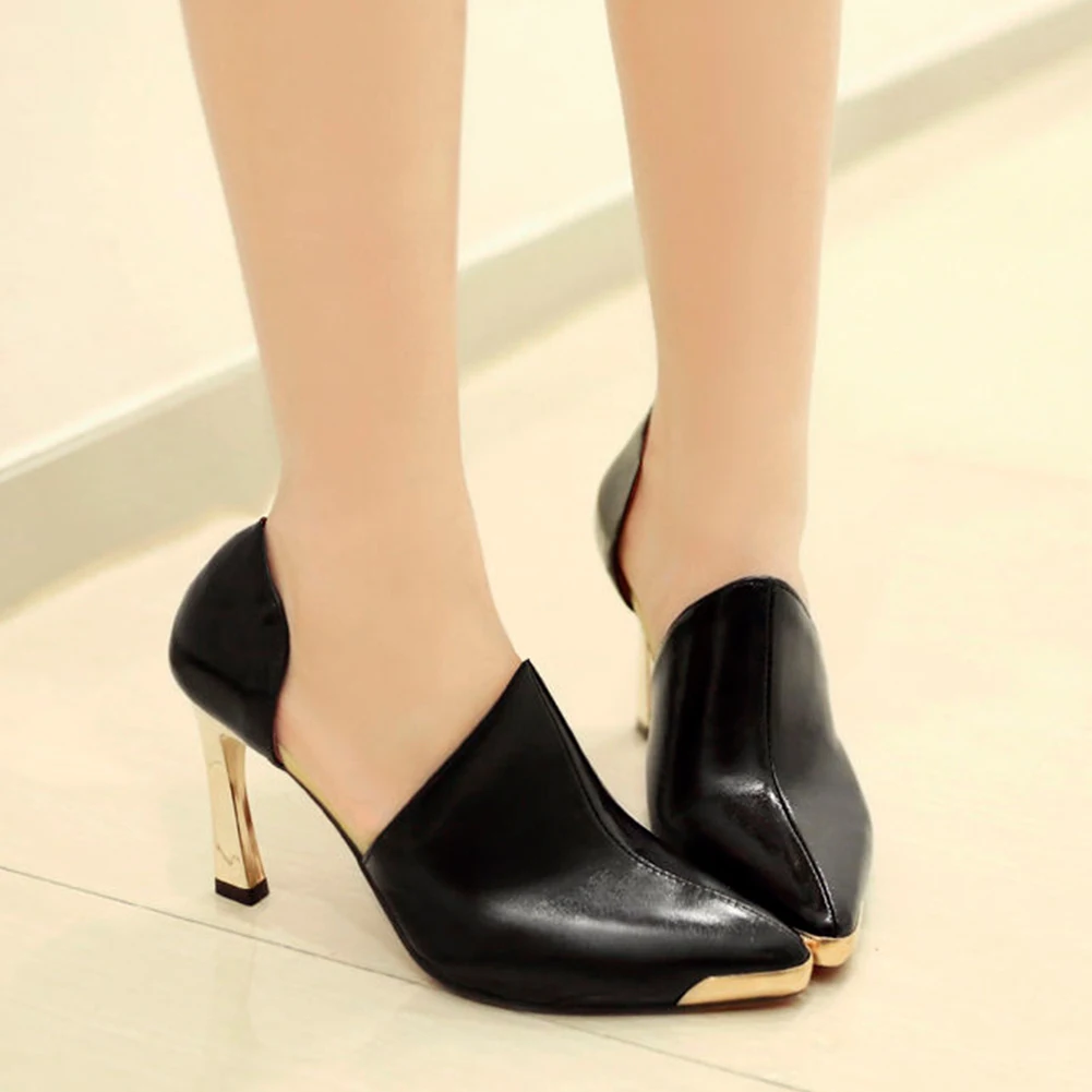 

On Sale Spring Brand slip-on Women Pumps Large Sizes 32-43 High Heels Shoes Woman Top Quality Brand Fashion Women Shoes