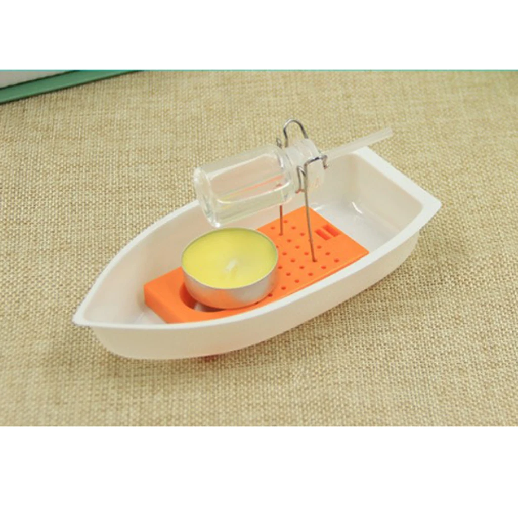 3set Steam Candle Powered Boat Steamships Vehicle Toy Kids Student Physics Learning Science Gadget DIY Assembly Kits