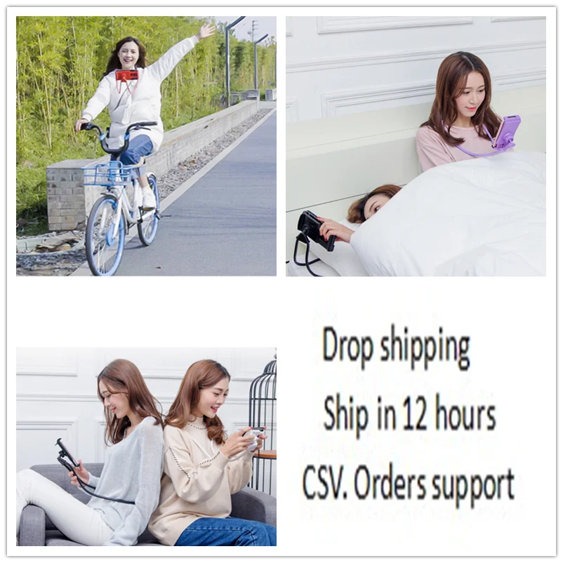 Универсальный держатель для селфи Lazy гибкий телефона с поворотом на 360 градусов