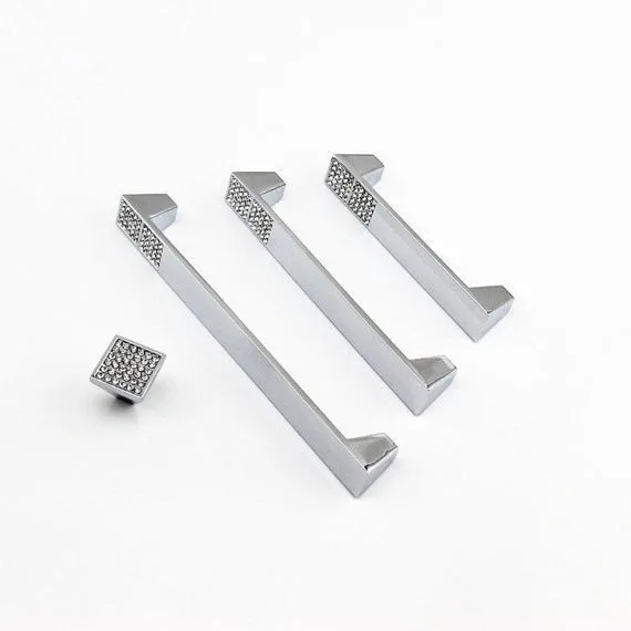 3 75 5 6 3 Crystal Knobs Dresser Drawer Pulls Handles Knob