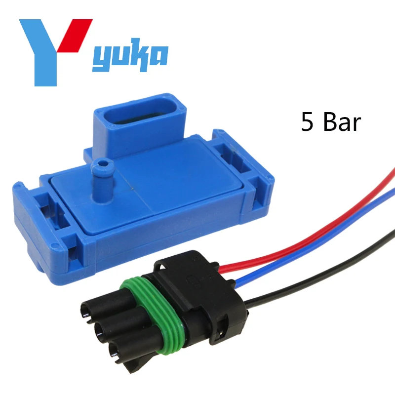 For G.M Style 5Bar 5 bar Manifold Pressure Map Sensor Boost Turbo W