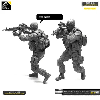 

1/35 American Seal Machine Gunner Assault Resin Soldier LOO-27