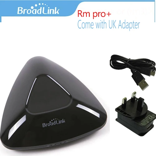 Broadlink RM Pro+ RM33/RM4C Мини WiFi+ IR+ RF Универсальный Интеллектуальный пульт дистанционного управления Лер Голосовое управление работает с Alexa Google Home - Bundle: RM3 uk adapter 1pc