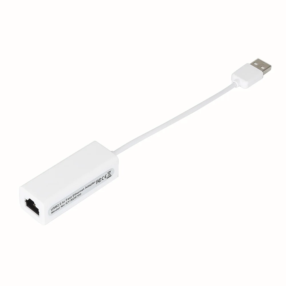 1 шт. USB Ethernet адаптер USB 2,0 Сетевая карта USB Интернет RJ45 Lan 10/100 Мбит/с на ПК и Mac OS Android планшеты Windows 7 8