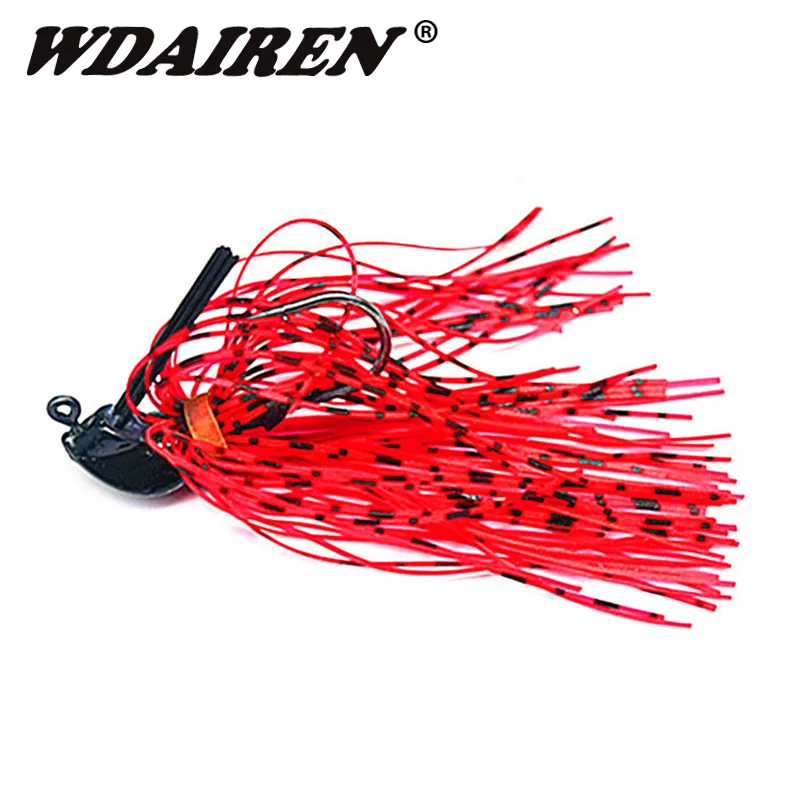 1Pcs 7g 10g 14g Spinnerbait Black Large Mouth Bass Fish Metal Bait Sequin Beard Pike Fishing Tackle Rubber Jig Soft Fishing Lure