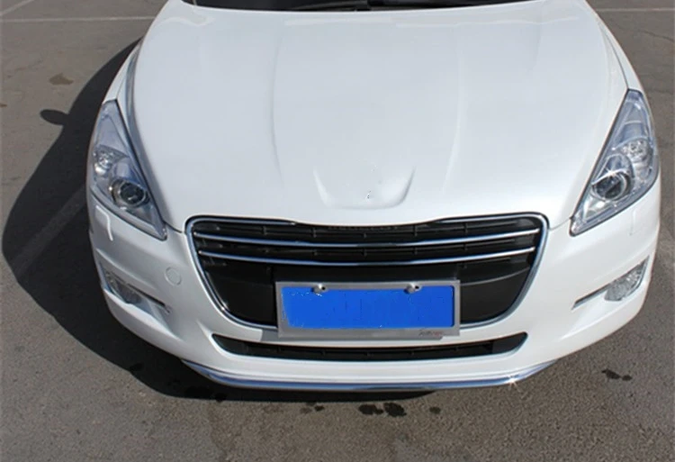 На передний бампер для автомобильного стайлинга Защита от царапин полоса форма автомобиля наружное украшение автомобильные аксессуары для PEUGEOT 508 2011