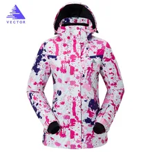 Очень большой размер XXL специальная печать узоров Лыжная Толстая куртка женская ветрозащитная Водонепроницаемая зимняя уличная Теплая Лыжная Скейтборд