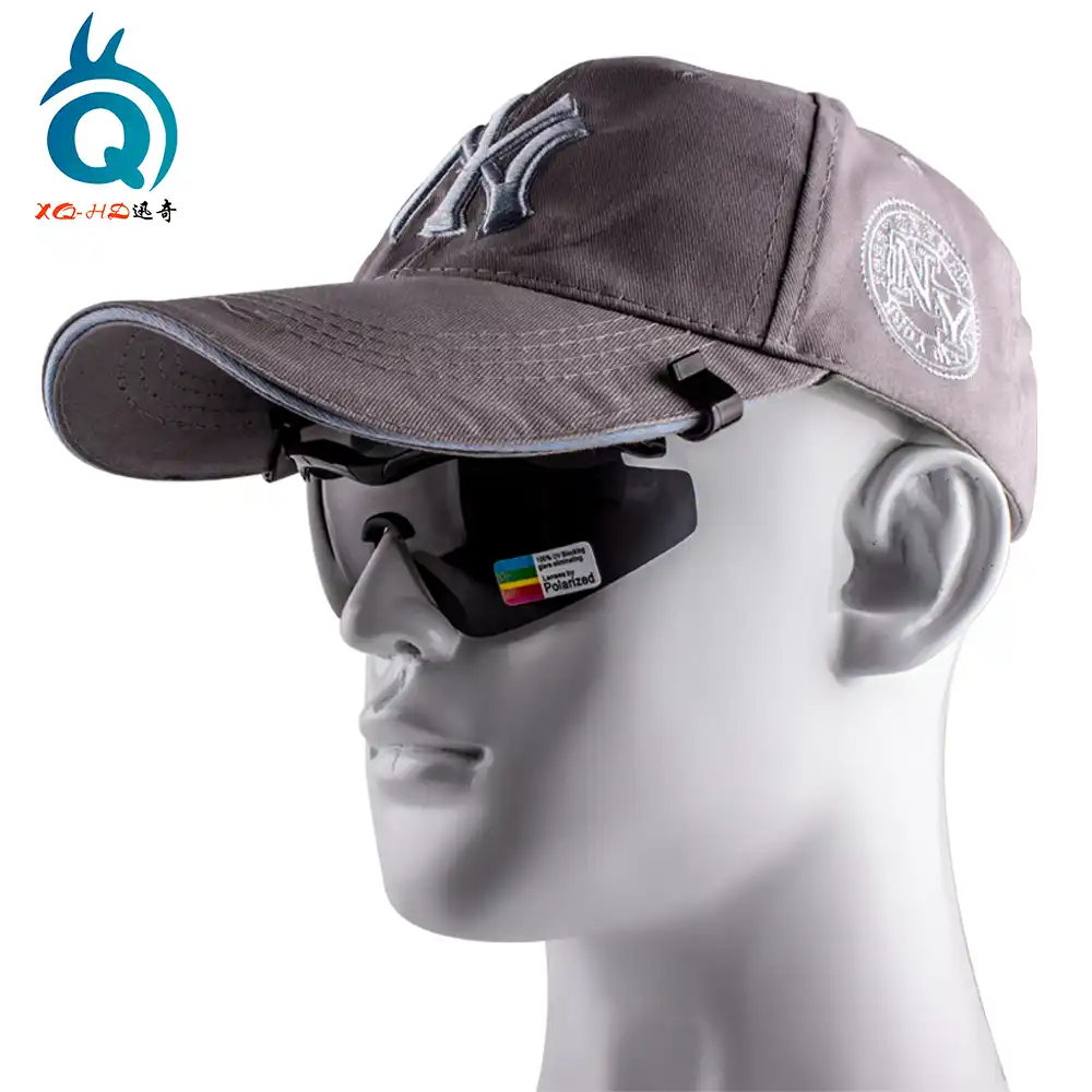 baseball hat and glasses