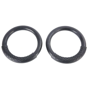 

2 Pcs/Set Abs Gymnastics Rings Heavy Duty Plastic 28Mm Yoga Exercise Fitness Rings With Foam Handle Gym Exercise Fitness Equip