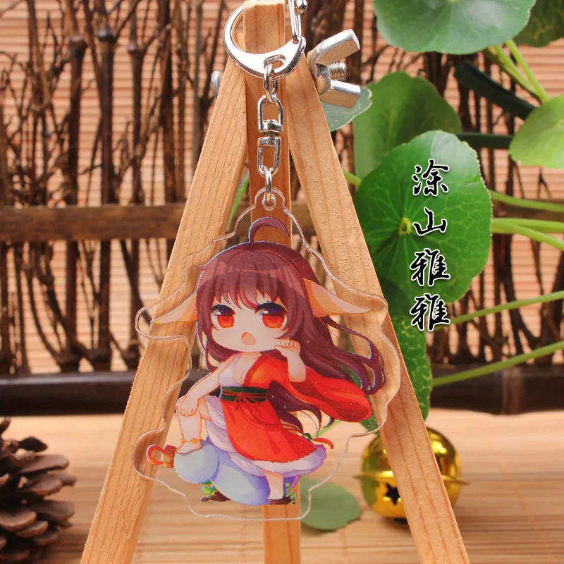 

1PCS Hot Tu Su Yaya Anime Action Key Chain Acrylic Figure Keyring Collection Model Toy Keychain Keyholder Unisex XMAS Gift NEW