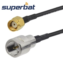 Superbat RP-SMA штекер прямой к FME штекер прямой кабель Пигтейл RG174 15 см для Wlan Wifi антенна