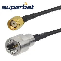 Superbat RP-SMA штекер прямо к FME штекер прямой помощью соединительного кабеля RG174 15 см для Wi-Fi антенны